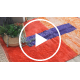 BERBER teppe MR4015 Beni Mrirt håndvevd fra Marokko, Geometrisk - rød / oransje