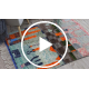BERBER teppe MR4296 Beni Mrirt håndvevd fra Marokko, Abstrakt - grønn / oransje