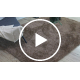Teppe BUENOS 6650 shaggy vanlig, ensfarget mørk beige