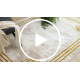 BLISS Z203AZ137 teppe krem / gull - Ramme, gresk, moderne, strukturell