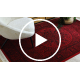ORIENT 6039 teppe burgunder / svart Ramme, rosett, orientalsk, med frynser