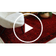 ORIENT 5125 teppe burgunder / svart Ramme, klassisk, ornament, med frynser